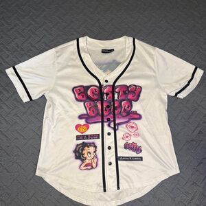 Betty Boop “Classy & Sassy” Baseball Jersey with front and back print Size Large